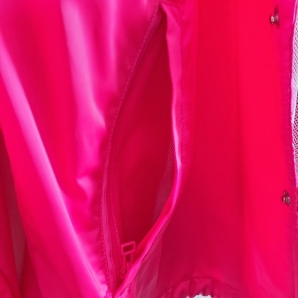 New Tory Burch Sport Performance Satin Barbiecore Pink Warm-Up Jacket NWT Small - Picture 13 of 15